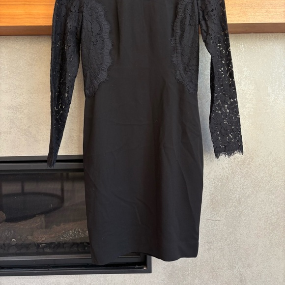 NWT DIANE VON FURSTENBERG Lace India Dress In Black, Size 4 - Picture 5 of 14